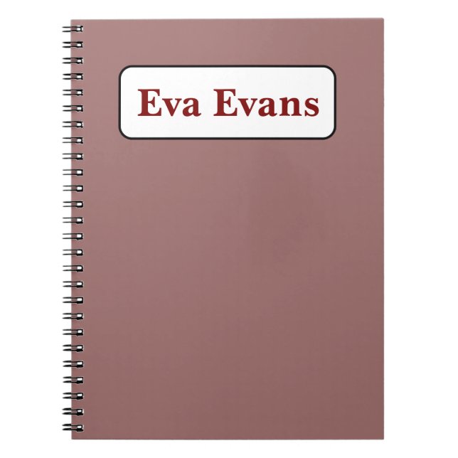 Carnet Simple et élégant (Devant)