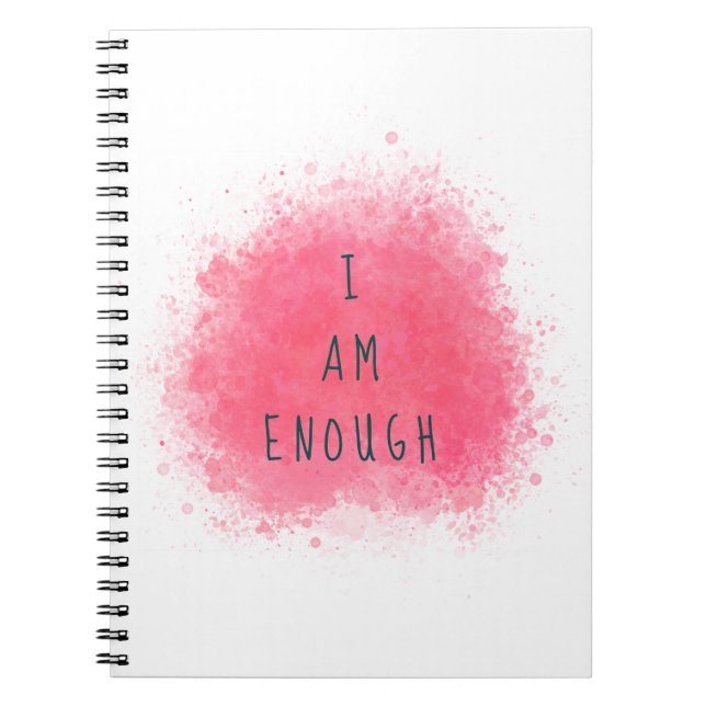 Carnet Simple Inspiration Je Suis Suffisamment Citation D (Devant)