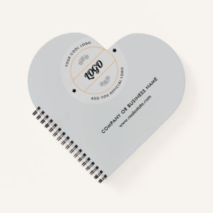 Carnet Simple logo d'entreprise rond et texte personnalis