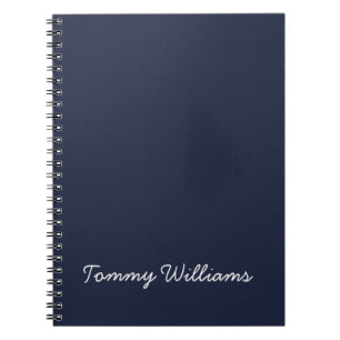Carnet Simple minimaliste bleu marine