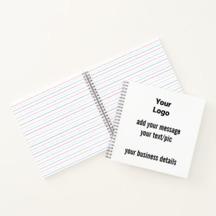 Carnet simple minimum ajouter votre texte photo noël n
