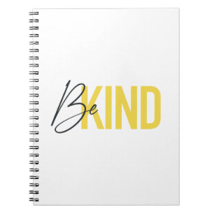 Carnet Simple, modern, urban cool vibrant design Be Kind