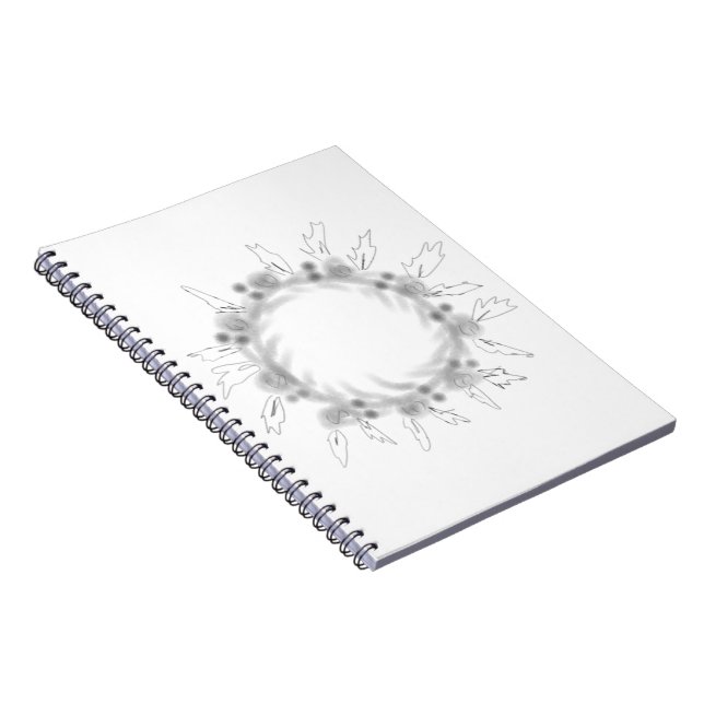 CARNET SIMPLE MODERNE MODERNE MONOGRAM ÉLÉGANT CHIC STYLE (Côté Droit)