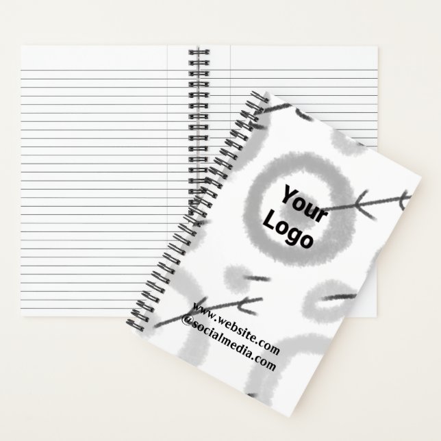 CARNET SIMPLE MODERNE MODERNE MONOGRAM ÉLÉGANT CHIC STYLE (À l'intérieur)