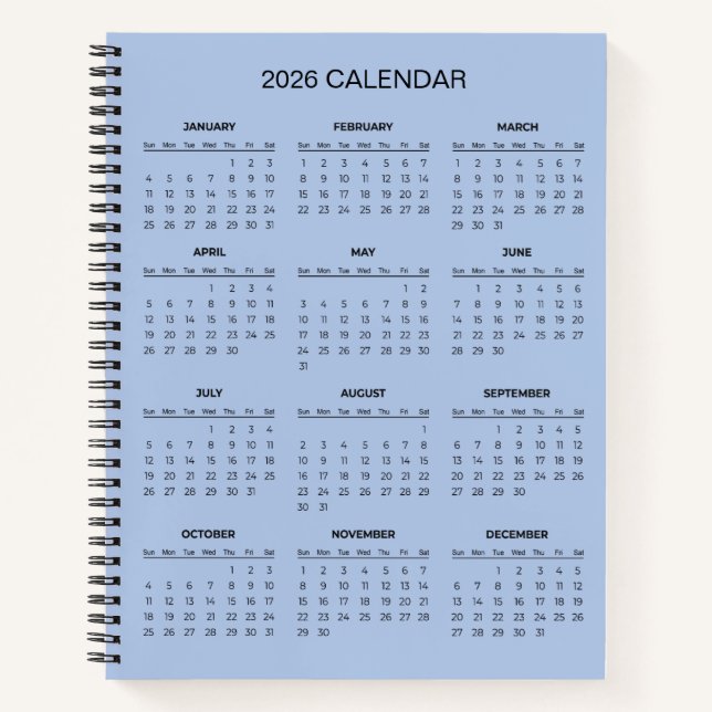 Carnet Simple Yet Elegant 2026 Calendar |  (Devant)