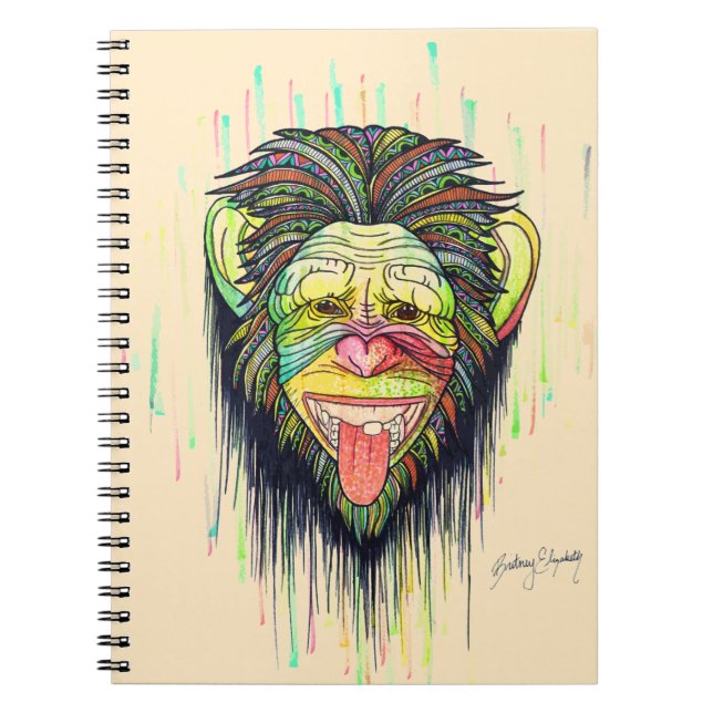 Carnet Singe drôle (Devant)