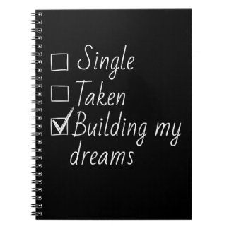 Carnet Single Taken Checklist Style Motivational Quote  N