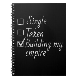 Carnet Single Taken Checklist Style Motivational Quote  N