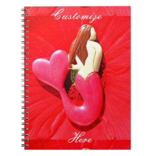 Carnet sirène à queue rousse