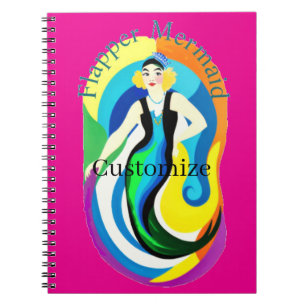 Carnet Sirène Colorée Flapper Thunder_Cove
