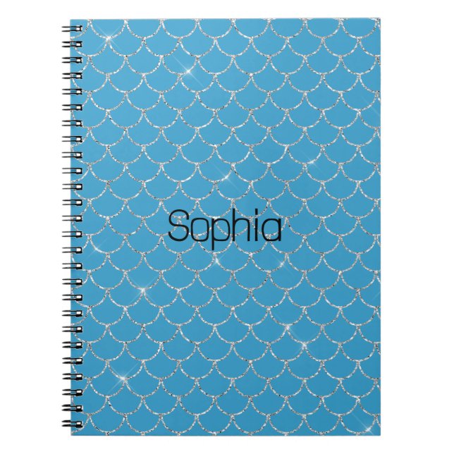 Carnet Sirène d'eau d'argent (Devant)