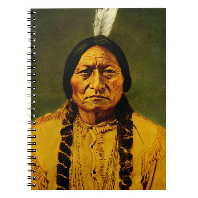 Carnet Sitting Bull Chef des Premières nations amérindien (Devant)