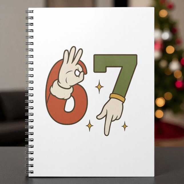 Carnet  Six Seven 67 6 7 Santa Elf Christmas Meme (Créateur téléchargé)