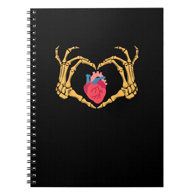 Carnet Skeleton Anatomie du coeur de la main Cardiac Cvic (Devant)