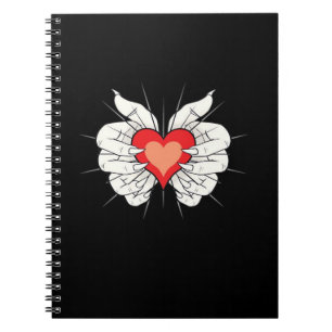 Carnet Skeleton Hands Heart Classic