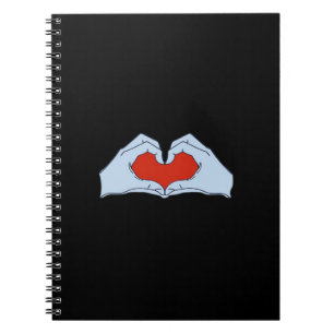 Carnet Skeleton Heart Hands Classic & Basic Halloween
