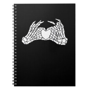 Carnet Skeleton Heart Hands - Lumière