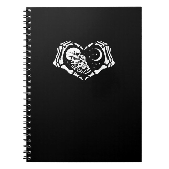 Carnet Skeletons Mains de coeur (Devant)