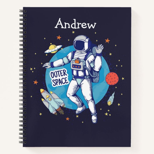 Carnet Sketch pour enfants de l'espace extra-atmosphériqu (Devant)