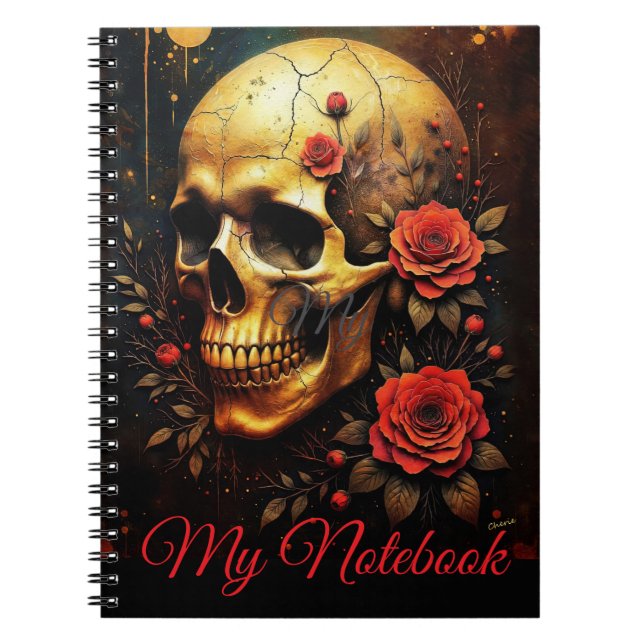 Carnet Skull and Roses (Devant)
