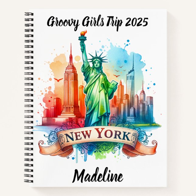 Carnet Skyline NYC avec la Statue de la Liberté (Devant)