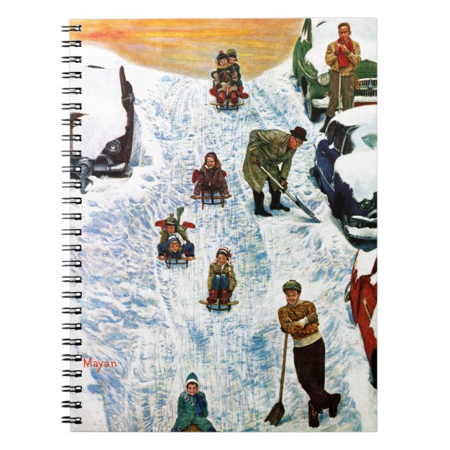 Carnet Sledding et creuser (Devant)