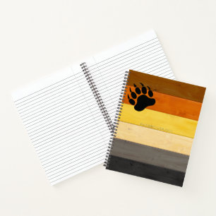 Carnet SlipperyJoe's Bear Pride drapeau de la texture du 