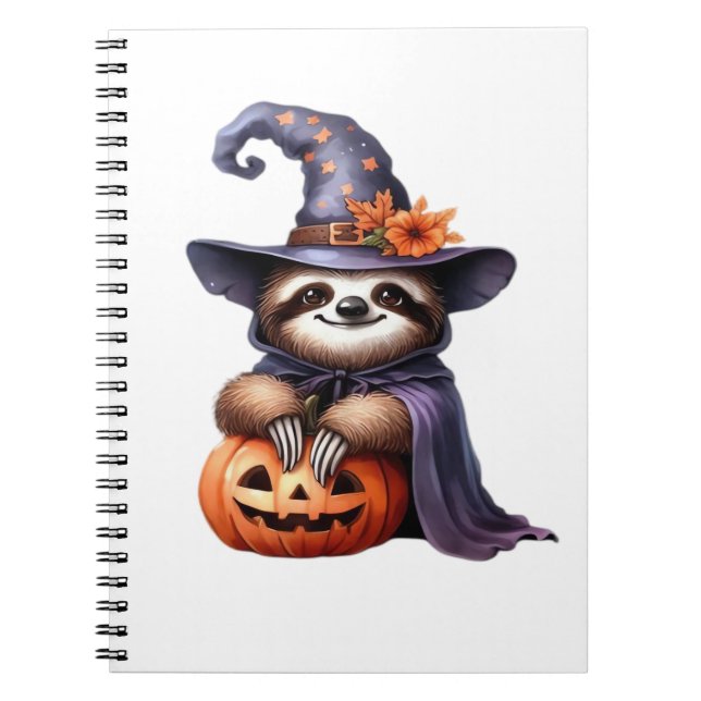 Carnet Sloth Halloween Pirate Enfants Femmes Hommes Sloth (Devant)