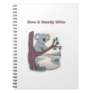 Carnet **"Slow & Steady Wins – Motivational Cute Koala "*