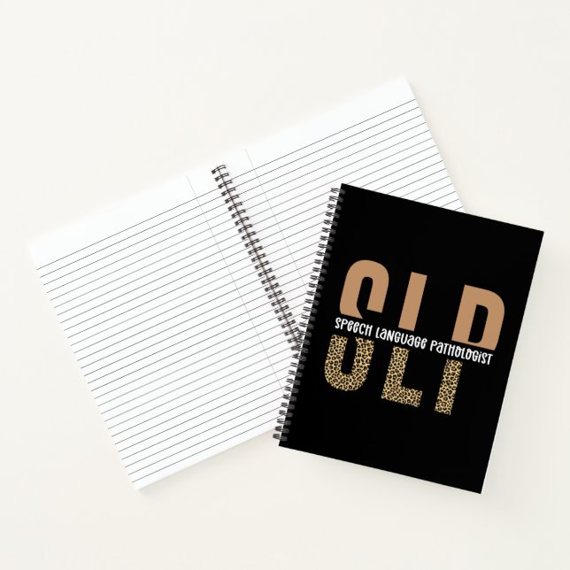 Carnet SLP papier guépard orthophoniste cadeau (Intérieur)