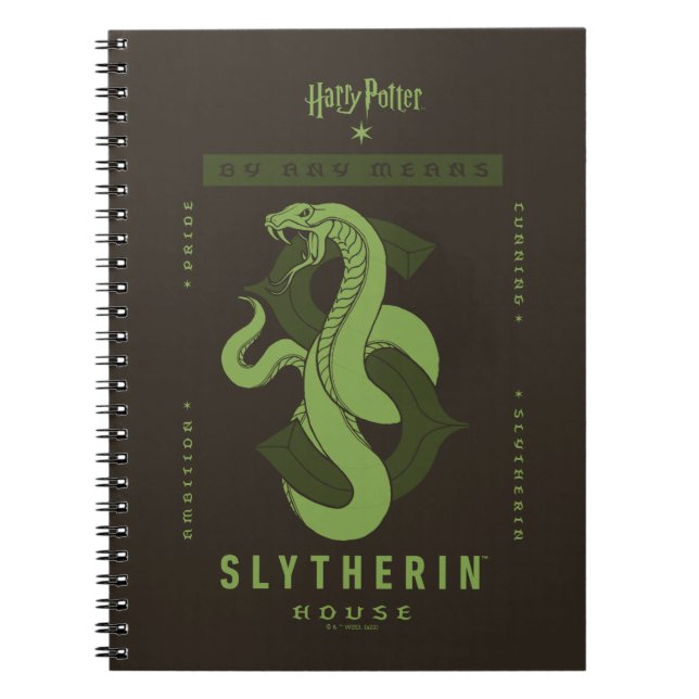 Carnet SLYTHERIN™ Maison Par Tous Les Moyens (Devant)