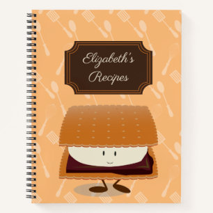 Carnet Smiling S’more avec nom Ordinateur portable de