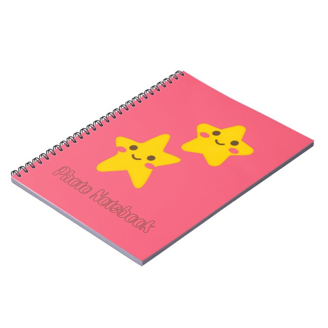 Carnet Smiling Stars Spiral Photo Notebook (Côté gauche)
