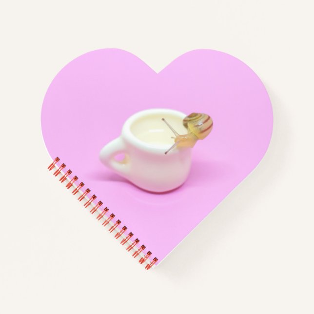 Carnet Snail and coffee cup (Devant)