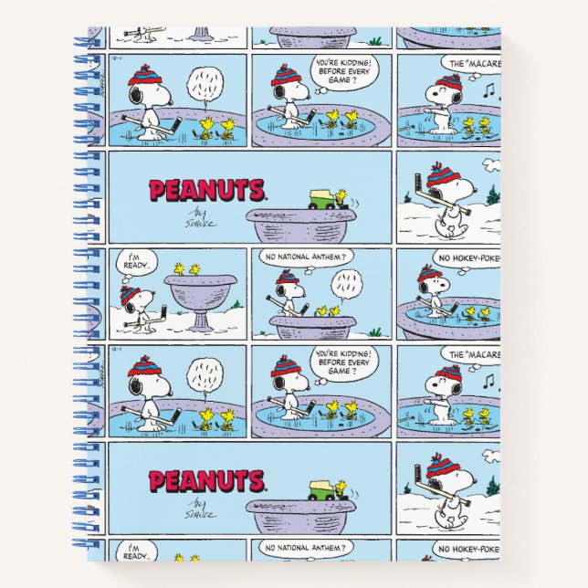 Carnet Snoopy & Amis Jeu de hockey (Devant)