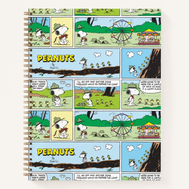 Carnet Snoopy & Friends | Go Camping (Devant)