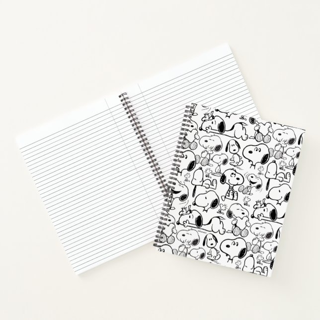 Carnet Snoopy Smile Giggle Laugh Pattern (Intérieur)