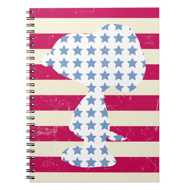 Carnet Snoopy Vintage Stars & Stripes (Devant)