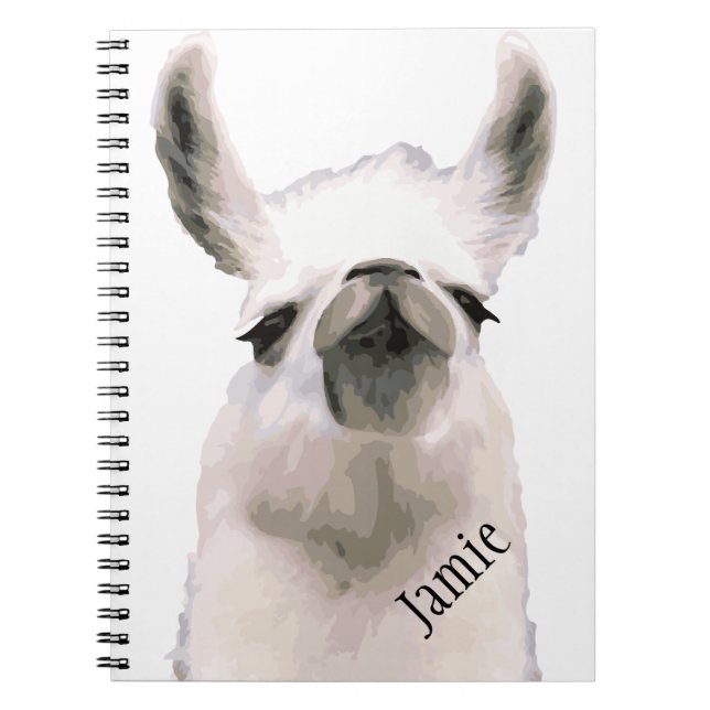 Carnet Snooty Snobby Llama personnalisé (Devant)