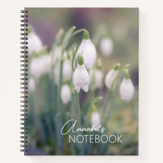 Carnet Snowdrops Custom Name 