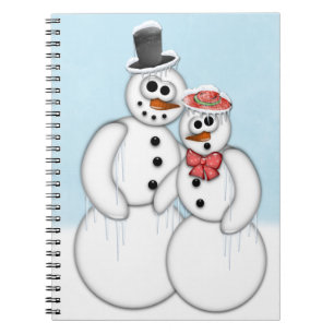 Carnet Snowman Couple