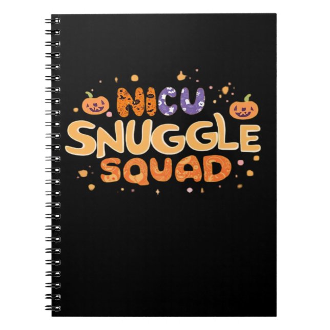 Carnet Snuggle Squad NICU Nurse Neonatal Nurse Halloween  (Devant)