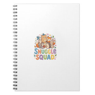 Carnet Snuggle Squad T-shirt des amis mignons et douill