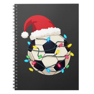 Carnet Soccer enveloppé dans les lumières de Noël Joueur