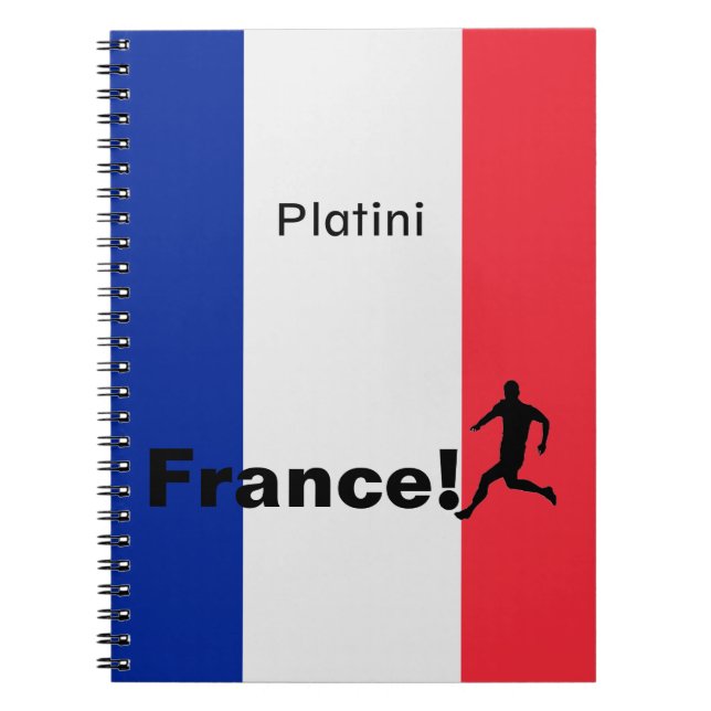 Carnet Soccer France, personnalisable (Devant)