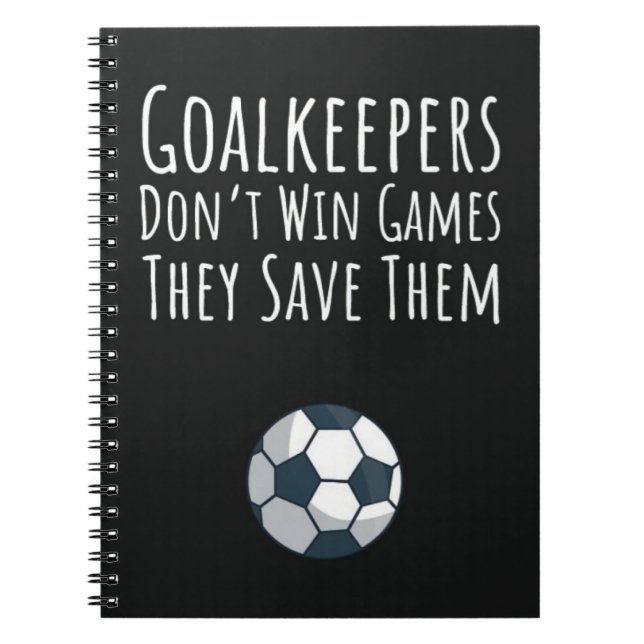 Carnet Soccer Goalie Cadeaux Football Goalkeeper Garçons  (Devant)