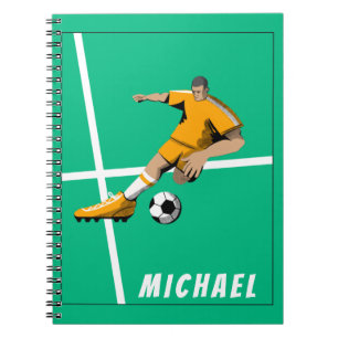 Carnet Soccer Thème Joueur Illustration Sports Équipe Ver