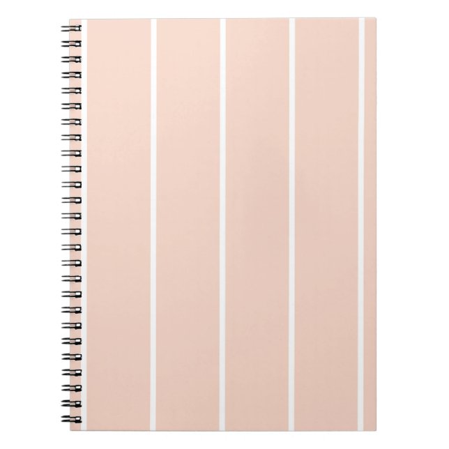 Carnet Soft Color Vertical Stripe Pattern Design (Devant)