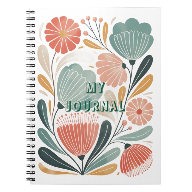 Carnet Soft Summer Floral Spiral Photo Notebook (Devant)
