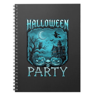 Carnet Soirée Halloween Maison Hantée Citrouilles Crâne S